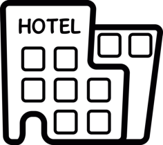 Modern Hotel Editable Svg Line Art, Free Vectors File